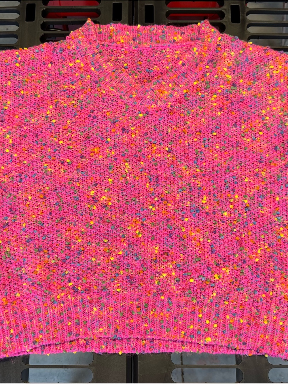 Bright Pink Knit Sweater